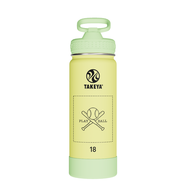 Actives Kids Glow In The Dark Water Bottle With Straw Lid - customized