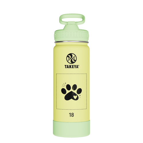Actives Kids Glow In The Dark Water Bottle With Straw Lid - customized