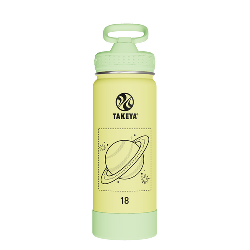 Actives Kids Glow In The Dark Water Bottle With Straw Lid - customized