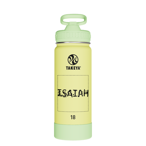 Actives Kids Glow In The Dark Water Bottle With Straw Lid - customized