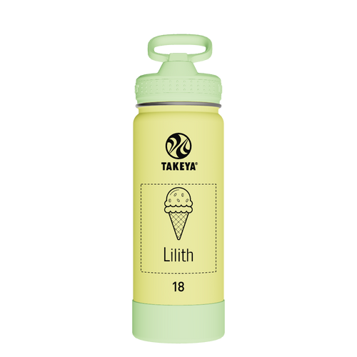 Actives Kids Glow In The Dark Water Bottle With Straw Lid - customized