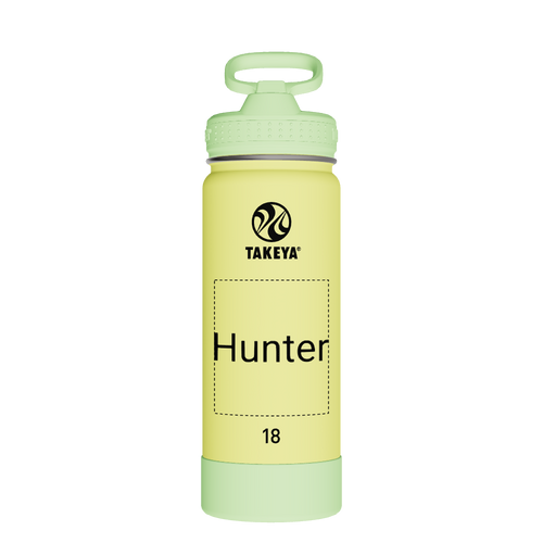 Actives Kids Glow In The Dark Water Bottle With Straw Lid - customized