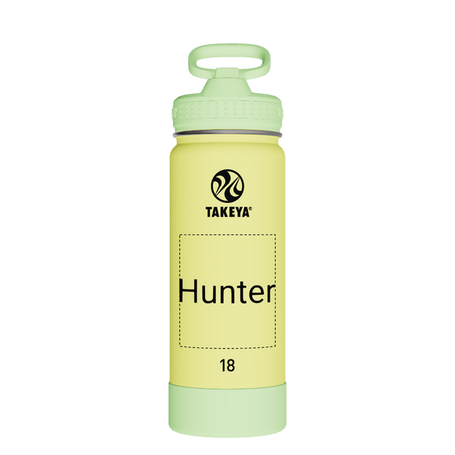Actives Kids Glow In The Dark Water Bottle With Straw Lid - customized