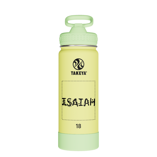 Actives Kids Glow In The Dark Water Bottle With Straw Lid - customized