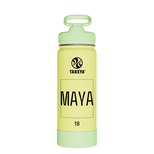 Actives Kids Glow In The Dark Water Bottle With Straw Lid - customized