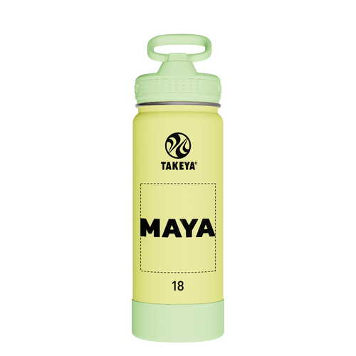 Actives Kids Glow In The Dark Water Bottle With Straw Lid - customized