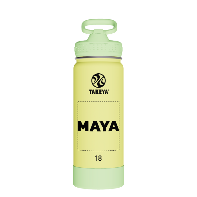 Actives Kids Glow In The Dark Water Bottle With Straw Lid - customized
