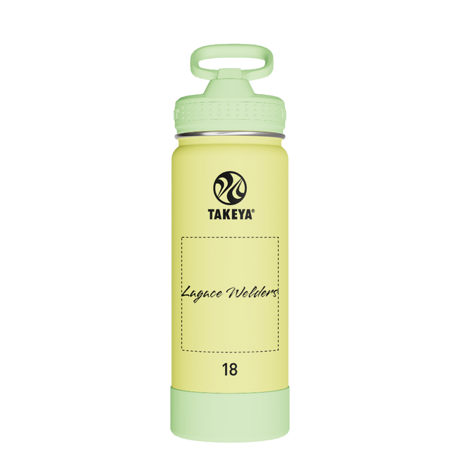 Actives Kids Glow In The Dark Water Bottle With Straw Lid - customized