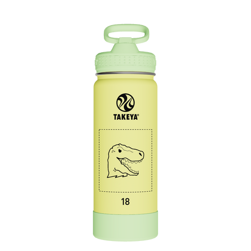 Actives Kids Glow In The Dark Water Bottle With Straw Lid - customized