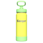 Actives Kids Glow In The Dark Water Bottle With Straw Lid - customized