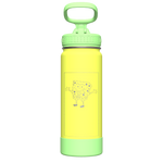Actives Kids Glow In The Dark Water Bottle With Straw Lid - customized