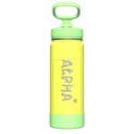 Actives Kids Glow In The Dark Water Bottle With Straw Lid - customized