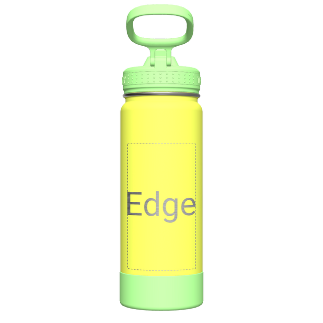 Actives Kids Glow In The Dark Water Bottle With Straw Lid - customized