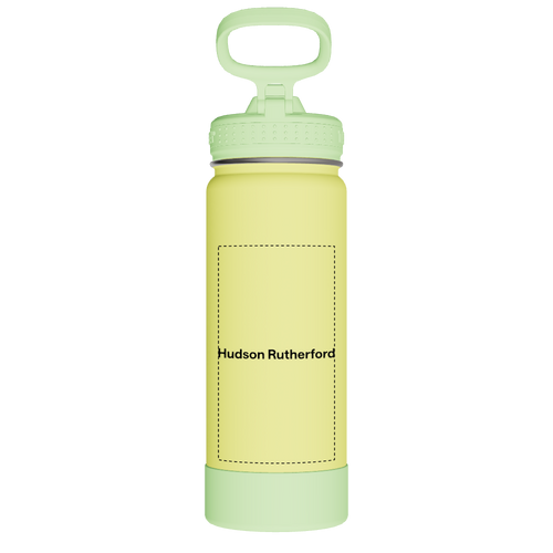 Actives Kids Glow In The Dark Water Bottle With Straw Lid - customized