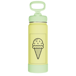 Actives Kids Glow In The Dark Water Bottle With Straw Lid - customized