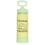Actives Kids Glow In The Dark Water Bottle With Straw Lid - customized