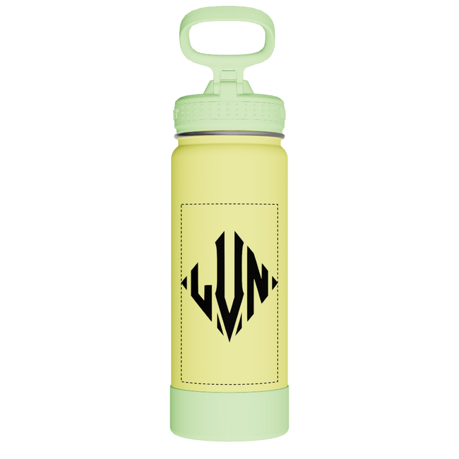 Actives Kids Glow In The Dark Water Bottle With Straw Lid - customized