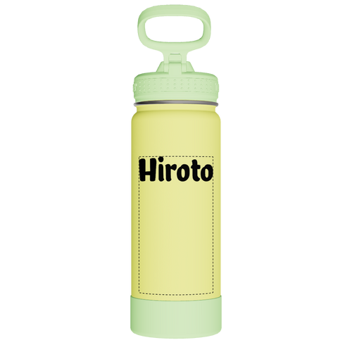 Actives Kids Glow In The Dark Water Bottle With Straw Lid - customized