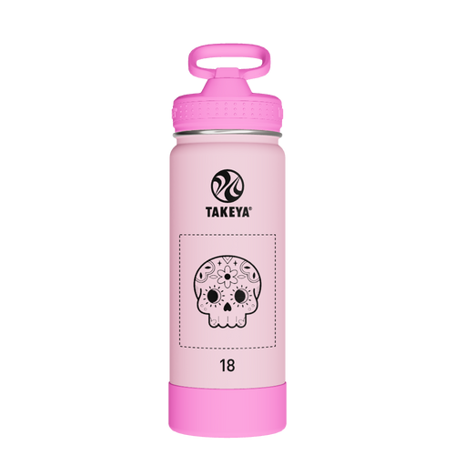 Actives Kids Glow In The Dark Water Bottle With Straw Lid - customized