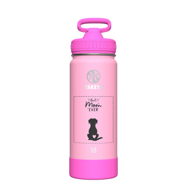 Actives Kids Glow In The Dark Water Bottle With Straw Lid - customized