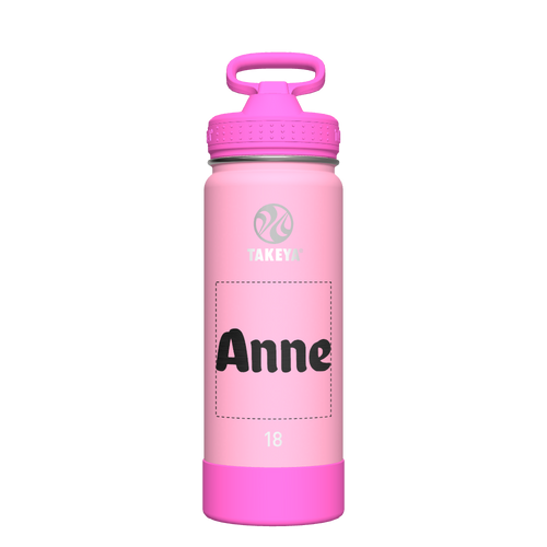 Actives Kids Glow In The Dark Water Bottle With Straw Lid - customized