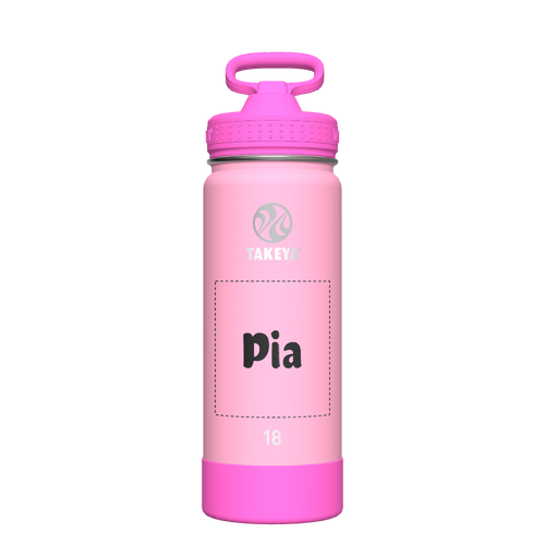 Actives Kids Glow In The Dark Water Bottle With Straw Lid - customized