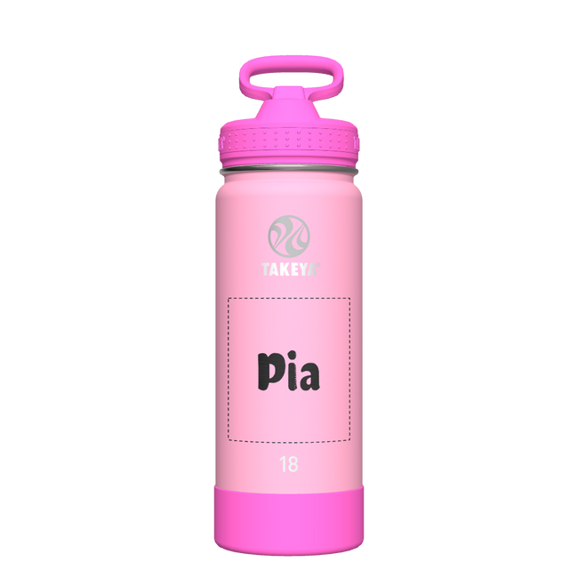 Actives Kids Glow In The Dark Water Bottle With Straw Lid - customized