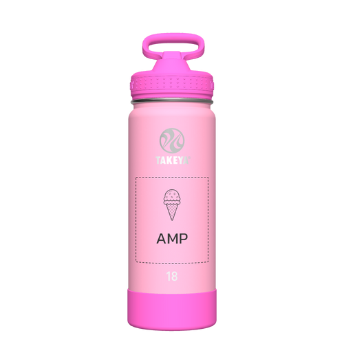 Actives Kids Glow In The Dark Water Bottle With Straw Lid - customized