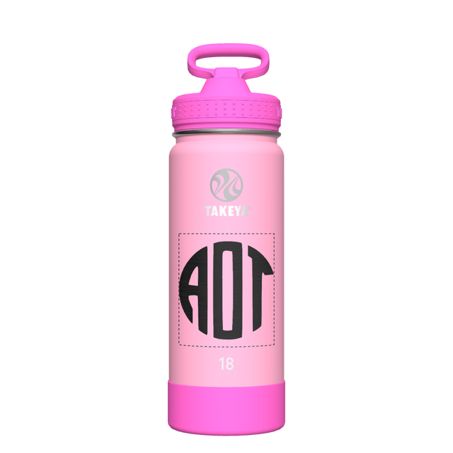 Actives Kids Glow In The Dark Water Bottle With Straw Lid - customized