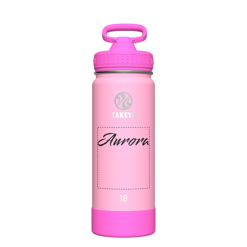 Actives Kids Glow In The Dark Water Bottle With Straw Lid - customized