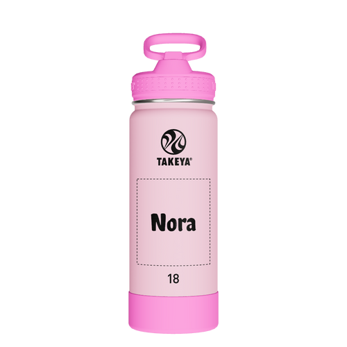 Actives Kids Glow In The Dark Water Bottle With Straw Lid - customized