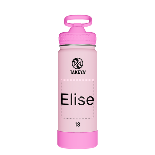 Actives Kids Glow In The Dark Water Bottle With Straw Lid - customized