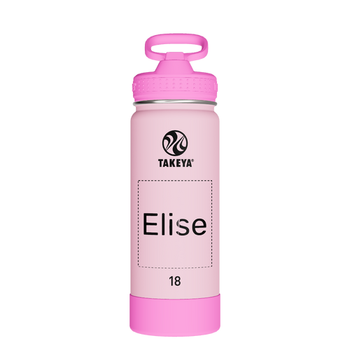 Actives Kids Glow In The Dark Water Bottle With Straw Lid - customized