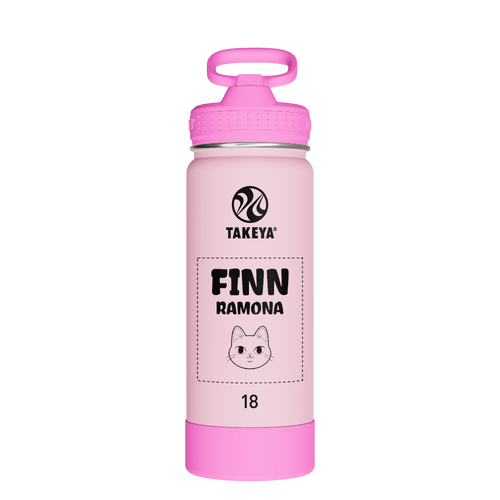 Actives Kids Glow In The Dark Water Bottle With Straw Lid - customized