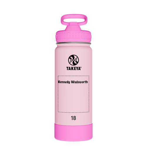 Actives Kids Glow In The Dark Water Bottle With Straw Lid - customized