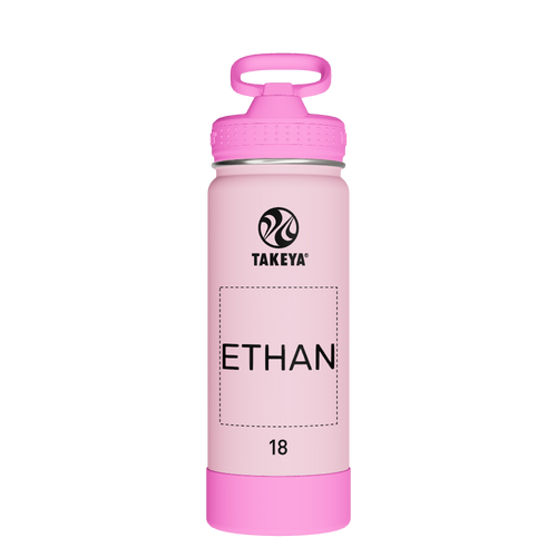 Actives Kids Glow In The Dark Water Bottle With Straw Lid - customized