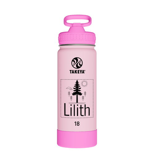 Actives Kids Glow In The Dark Water Bottle With Straw Lid - customized
