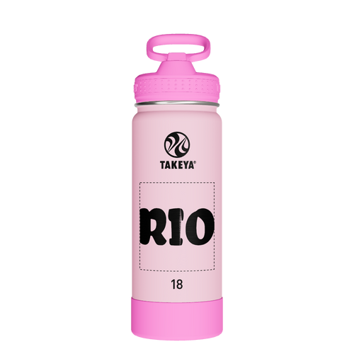 Actives Kids Glow In The Dark Water Bottle With Straw Lid - customized