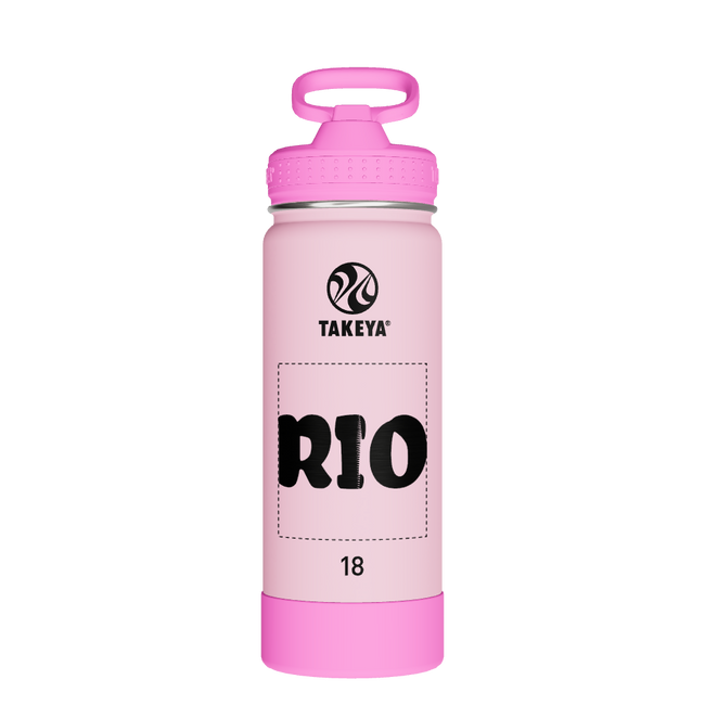 Actives Kids Glow In The Dark Water Bottle With Straw Lid - customized