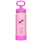Actives Kids Glow In The Dark Water Bottle With Straw Lid - customized