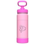 Actives Kids Glow In The Dark Water Bottle With Straw Lid - customized