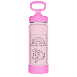 Actives Kids Glow In The Dark Water Bottle With Straw Lid - customized