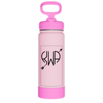 Actives Kids Glow In The Dark Water Bottle With Straw Lid - customized