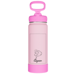 Actives Kids Glow In The Dark Water Bottle With Straw Lid - customized