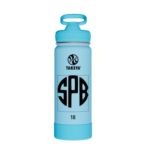 Actives Kids Glow In The Dark Water Bottle With Straw Lid - customized