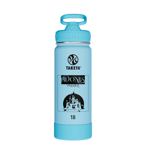 Actives Kids Glow In The Dark Water Bottle With Straw Lid - customized