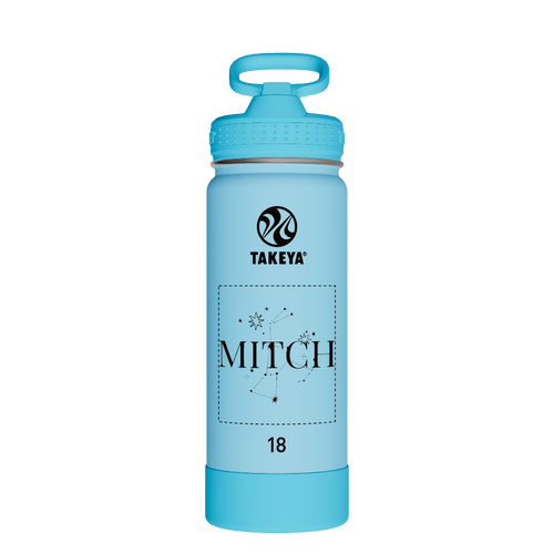 Actives Kids Glow In The Dark Water Bottle With Straw Lid - customized