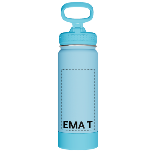 Actives Kids Glow In The Dark Water Bottle With Straw Lid - customized
