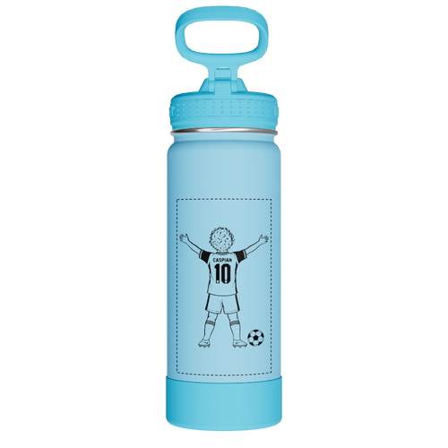 Actives Kids Glow In The Dark Water Bottle With Straw Lid - customized