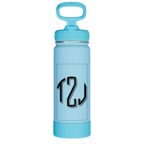 Actives Kids Glow In The Dark Water Bottle With Straw Lid - customized